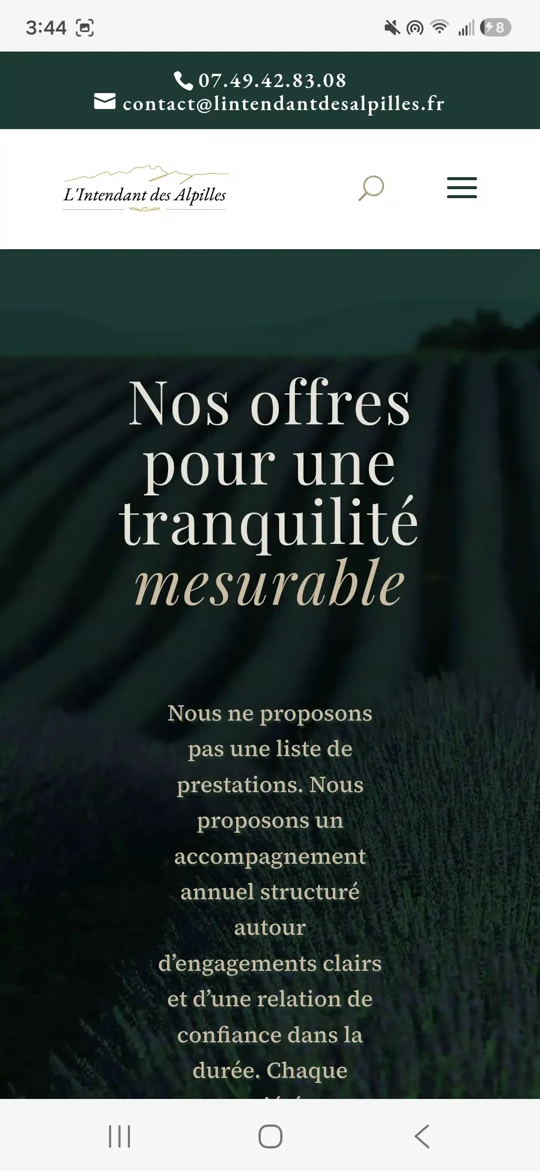 intendant offre capture intendant offre